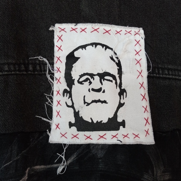 Nosferatu 6- custom RAGE Classic Horror lovers OOAK jacket! STOLEN! - Picture 3 of 16